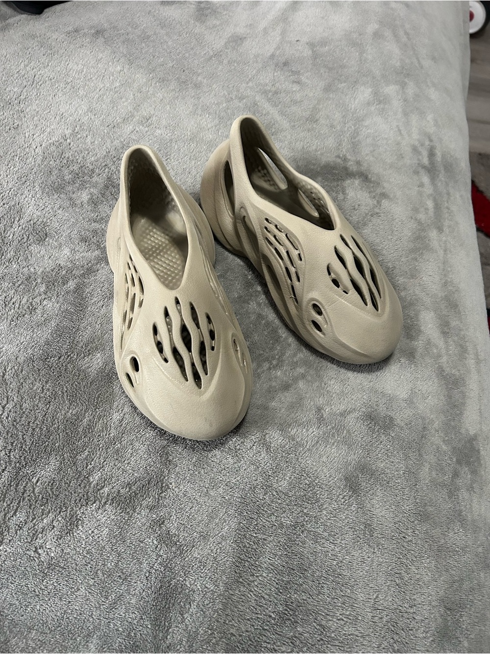 adidas Kids Beige Foam Clog Mules